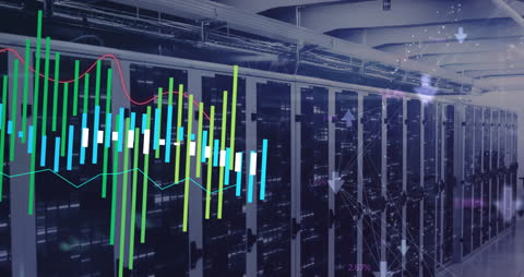 Animated Data Visualization in Modern Server Room