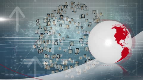 Global Networking and Digital Connectivity Concept