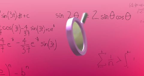 Magnifying Glass Focused on Mathematical Formulas and Equations - Download Free Stock Images Pikwizard.com