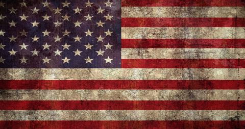 Vintage American Flag with Rustic Distressed Design - Download Free Stock Images Pikwizard.com