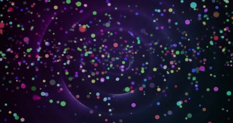 Colorful Light Spots on Dark Background Create Vivid Dynamic Effect - Download Free Stock Images Pikwizard.com