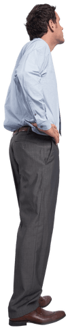 Serious Businessman Transparent Background Holding Hip Confident Pose - Download Free Stock Videos Pikwizard.com