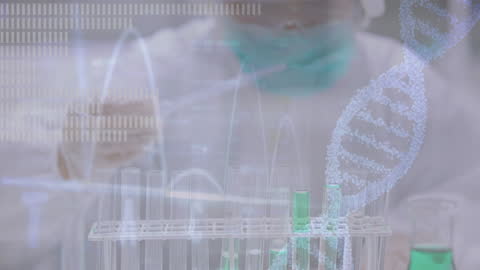 DNA Strand and Data in Laboratory Environment
