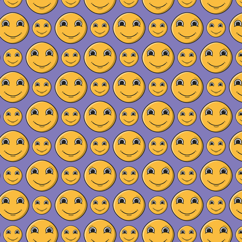 seamless purple background with transparent orange smiley patterns - Download Free Stock Videos Pikwizard.com