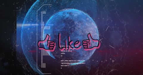 futuristic global connectivity with digital thumbs up icons - Download Free Stock Images Pikwizard.com