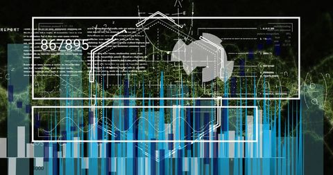 abstract data analysis and digital interface - Download Free Stock Images Pikwizard.com
