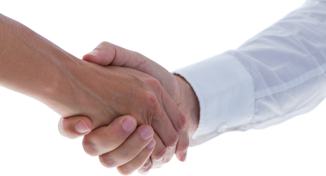 Close-up Transparent Business Handshake Between Man and Woman - Download Free Stock Videos Pikwizard.com