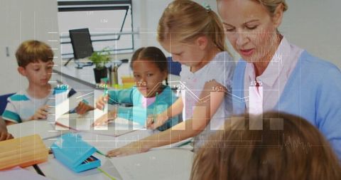 Teacher Guiding Diverse Students with Math Concept Overlays