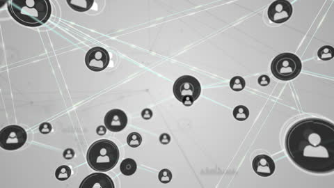 Connected People Network Nodes in Digital Communication