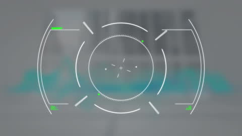 Digital Data Processing Interface HUD Display