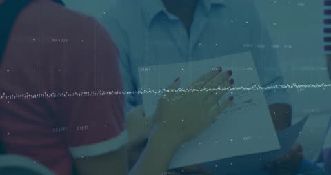 Students Analyzing Data Visualization in Classroom