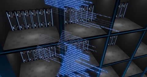 Digital Data Flow in Modern Data Center Environment - Download Free Stock Images Pikwizard.com