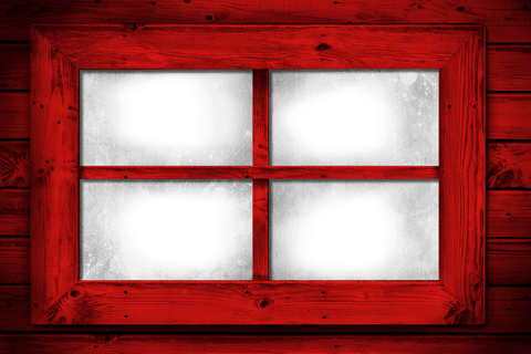 red wooden window frame with transparent center elements - Download Free Stock Videos Pikwizard.com