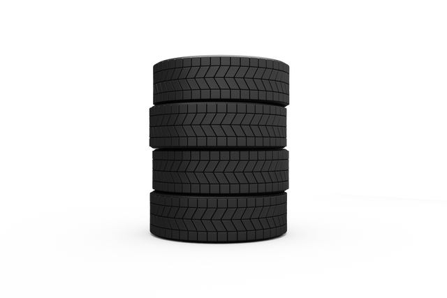 Stack of New Black Tires in Transparent Background for Automotive Use - Download Free Stock Videos Pikwizard.com