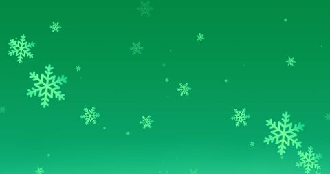 snowflake icons on green gradient christmas background - Download Free Stock Images Pikwizard.com