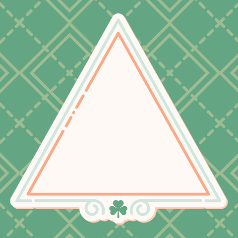 triangular white border on green transparent background - Download Free Stock Videos Pikwizard.com