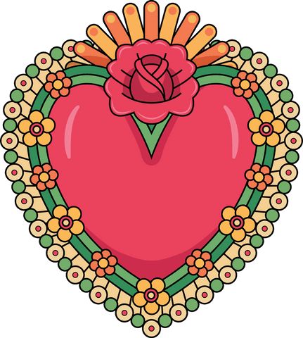 Romantic Heart with Rose Emblem on Transparent Background - Download Free Stock Videos Pikwizard.com