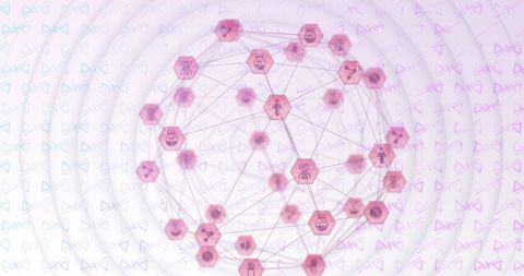 Abstract Global Network Connections - Download Free Stock Images Pikwizard.com
