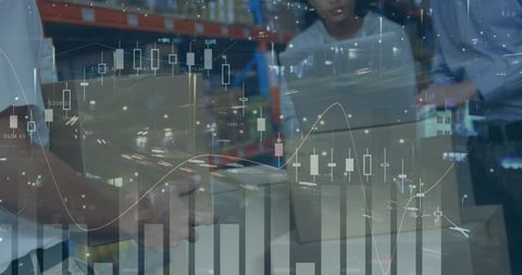 Smart warehouse solutions with financial data and shipping interface