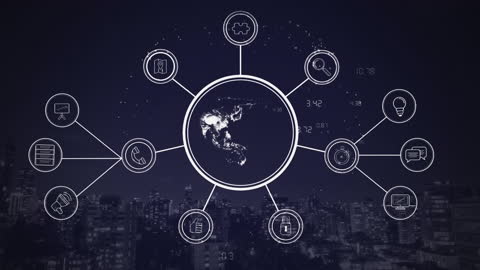 Global Digital Network Connectivity Concept