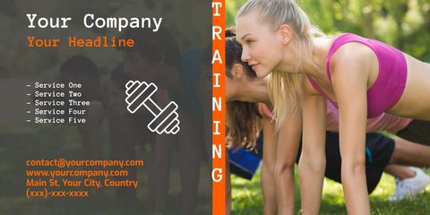 energetic outdoor exercise for fitness promotion - Download Free Stock Templates Pikwizard.com
