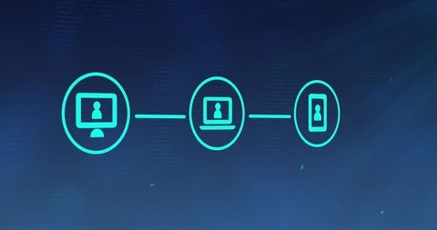 Digital Connectivity Across Multiple Devices Icons - Download Free Stock Images Pikwizard.com