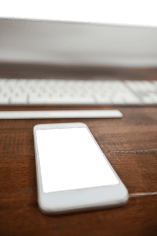 transparent: smartphone and keyboard on wooden desk surface - Download Free Stock Videos Pikwizard.com