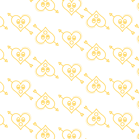 Golden Heart Pattern Seamless Transparent Background Style - Download Free Stock Videos Pikwizard.com