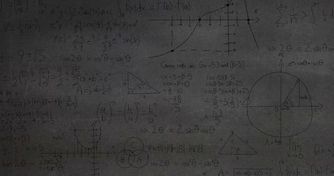 Complex Mathematical Equations and Formulas on Grey Background - Download Free Stock Images Pikwizard.com