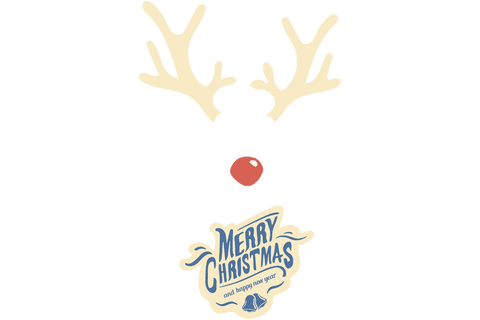 transparent christmas reindeer decoration with greeting text - Download Free Stock Videos Pikwizard.com