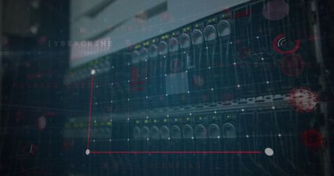 Digital Interface with Coronavirus Concept Over Server Room - Download Free Stock Images Pikwizard.com
