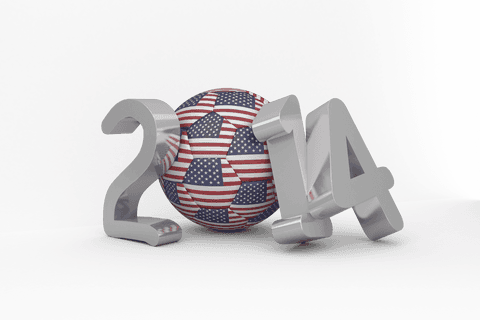 2014 metallic text with american flag sphere on transparent background - Download Free Stock Videos Pikwizard.com