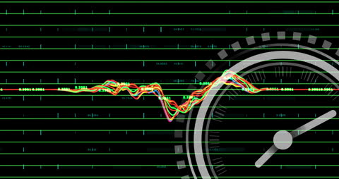 Futuristic Data Analytics with Clock Overlay