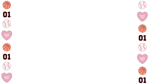 Transparent Sporty Border with Basketball and Baseball Icons - Download Free Stock Videos Pikwizard.com