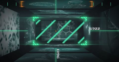 Futuristic Data Projection with Holographic Elements in Virtual Lab