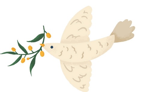 elegant cream bird carrying fruit branch with transparent background - Download Free Stock Videos Pikwizard.com