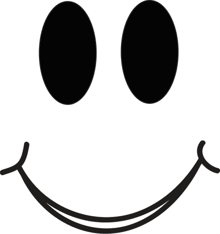 transparent background black smiling face icon - Download Free Stock Videos Pikwizard.com