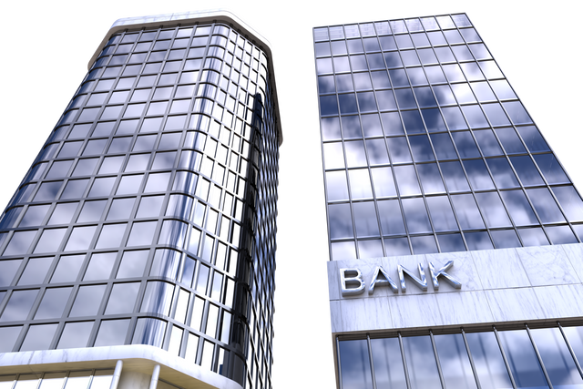 Transparent Reflection of Sky on Modern Bank Building - Download Free Stock Videos Pikwizard.com