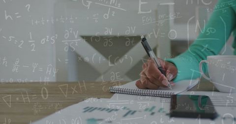 Student Solving Complex Math Equations in Modern Study Environment - Download Free Stock Images Pikwizard.com