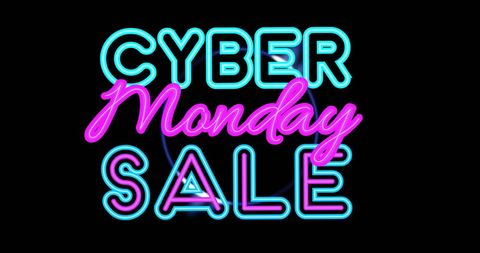 Cyber Monday Neon Sign Advertisement - Download Free Stock Images Pikwizard.com