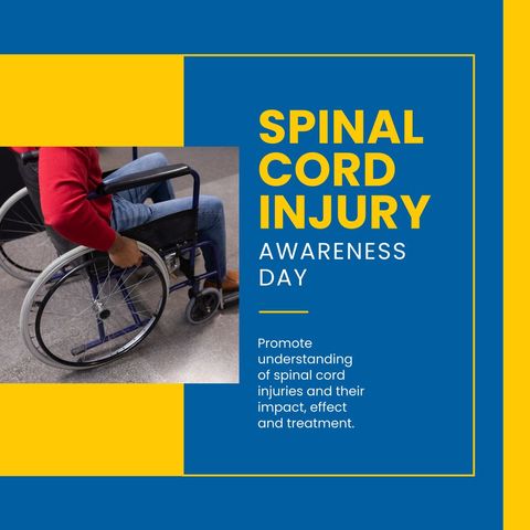 spinal cord injury awareness day design - Download Free Stock Templates Pikwizard.com