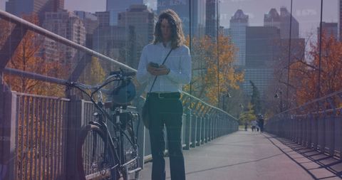 Ambient Entrepreneur Exploring City with Bicycle and Phone
