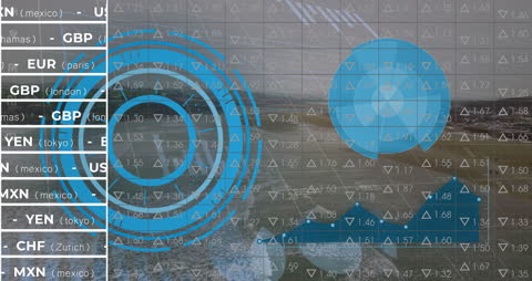 Financial Data Visualization with Digital Display Interface