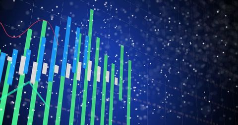Digital Data Visualization with Abstract Bar Graphs - Download Free Stock Images Pikwizard.com