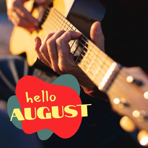Greeting August with Acoustic Guitar Melody - Download Free Stock Templates Pikwizard.com