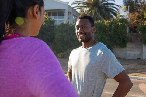 Diverse Friends Enjoying Casual Outdoor Morning Run Session