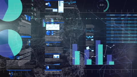 Animated Data Analysis with Digital Network Connections