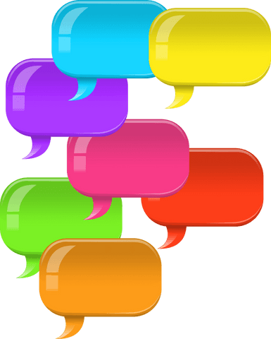 Vibrant Speech Bubbles Transparent Shape Communication Graphic - Download Free Stock Videos Pikwizard.com