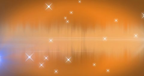 Colorful Abstract Light Trails with Sparkling Stars