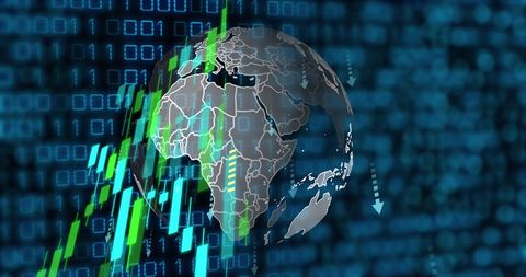 Global Data Analytics with Futuristic Visual Interface - Download Free Stock Images Pikwizard.com